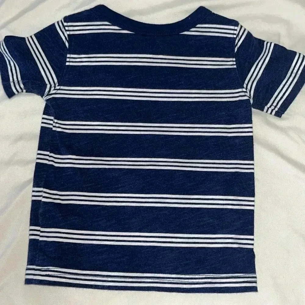A lot of 2, 12 month stripped tops